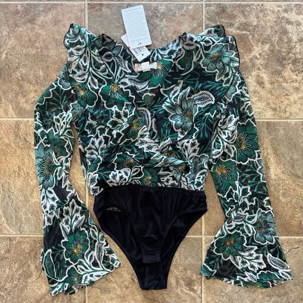 Band of The Free Bodysuit Black Emerald Size XS